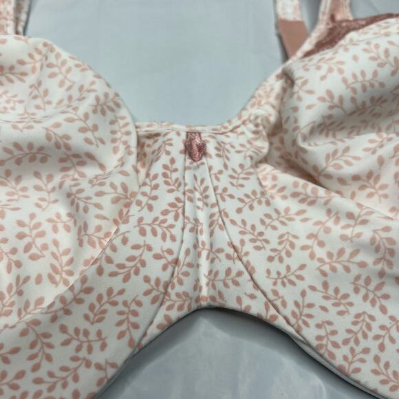 Bali Women's Passion for Comfort Minimizer Underwire Bra 42DD Pink Leaf Print - Picture 4 of 9